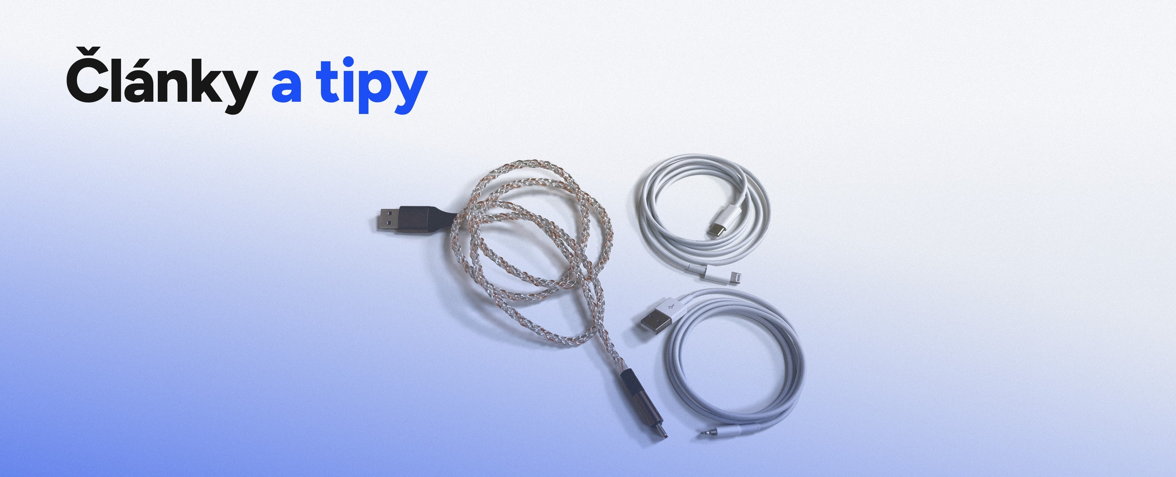 USB-C kabel připojený k iPhonu