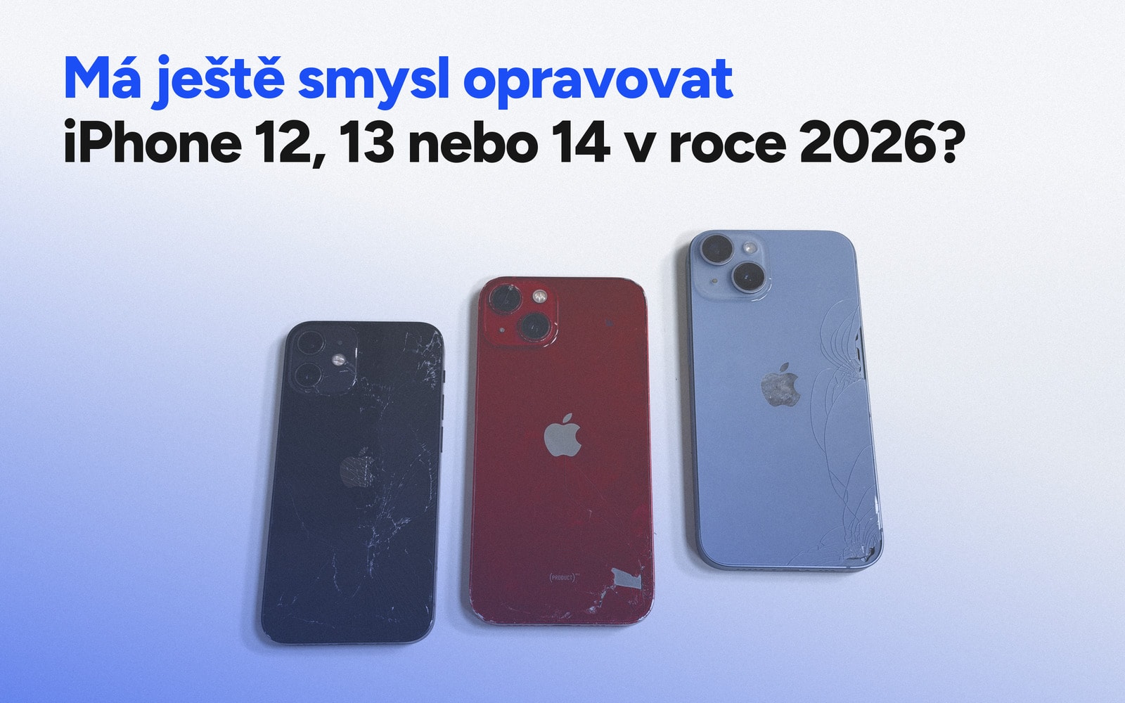 iPhone připravený k servisní opravě