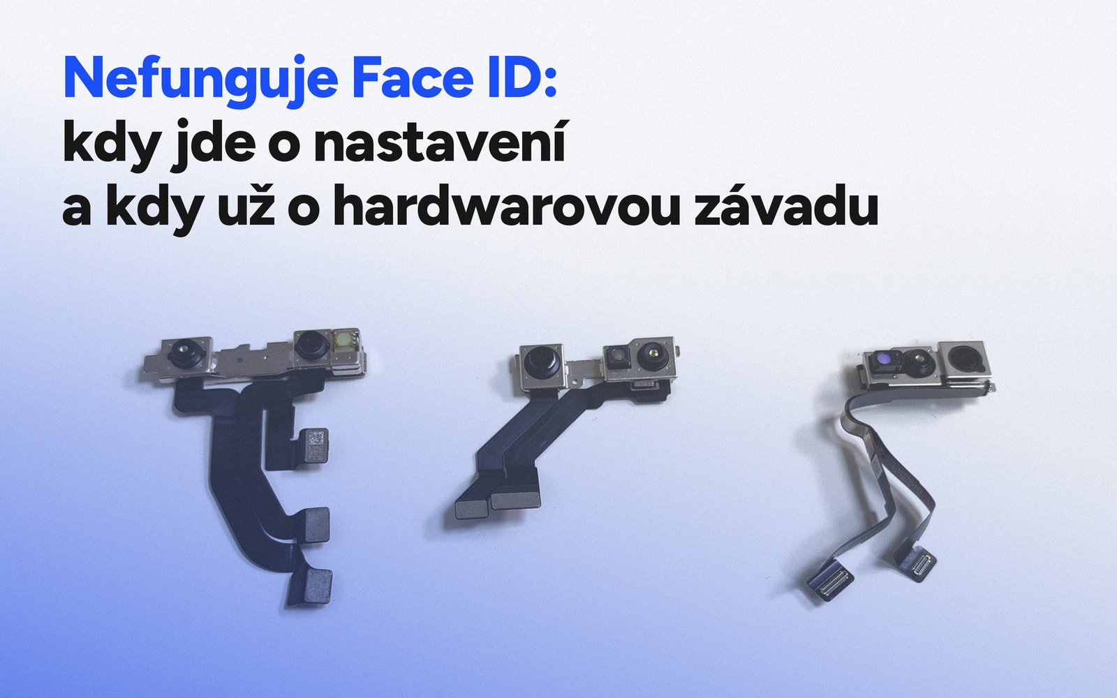 iPhone s Face ID a přední TrueDepth kamerou