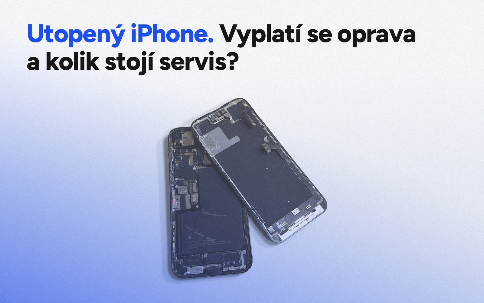 iPhone po kontaktu s vodou