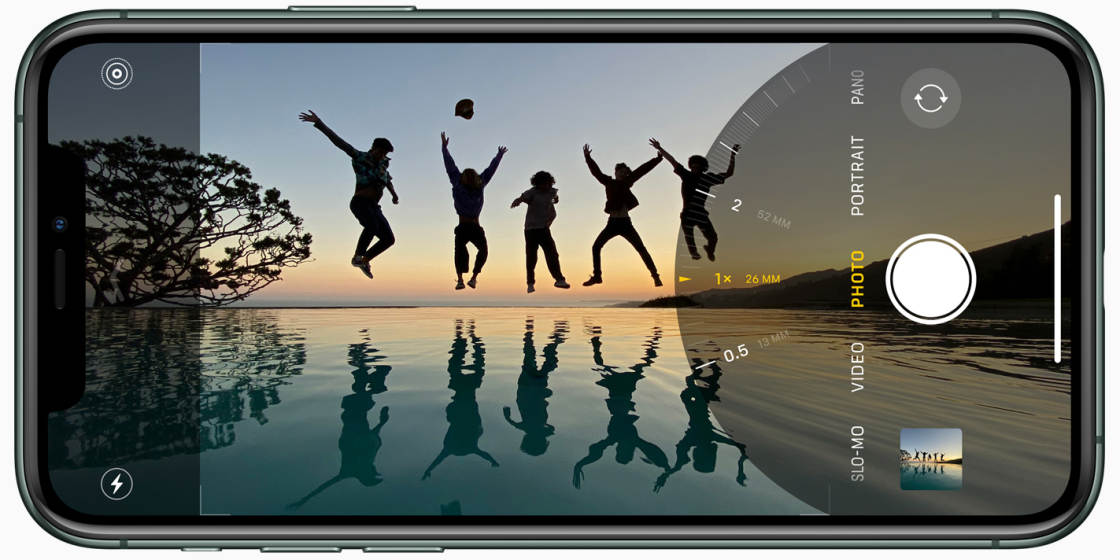 Fotoaparát iPhonu při natáčení videa